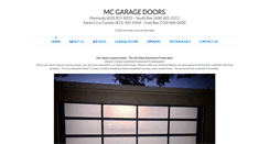 Desktop Screenshot of mcgaragedoors.com