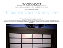 Tablet Screenshot of mcgaragedoors.com